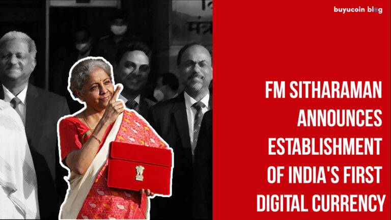 FM Sitharaman Announces Establishment of India's First Digital Currency