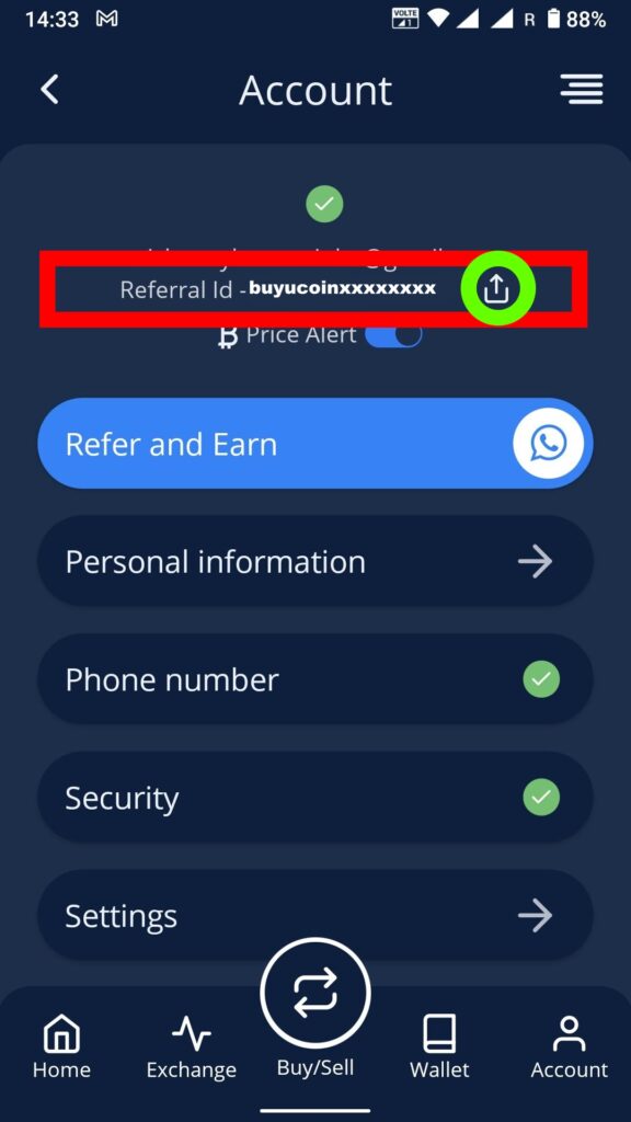 App Referral Code BuyUcoin