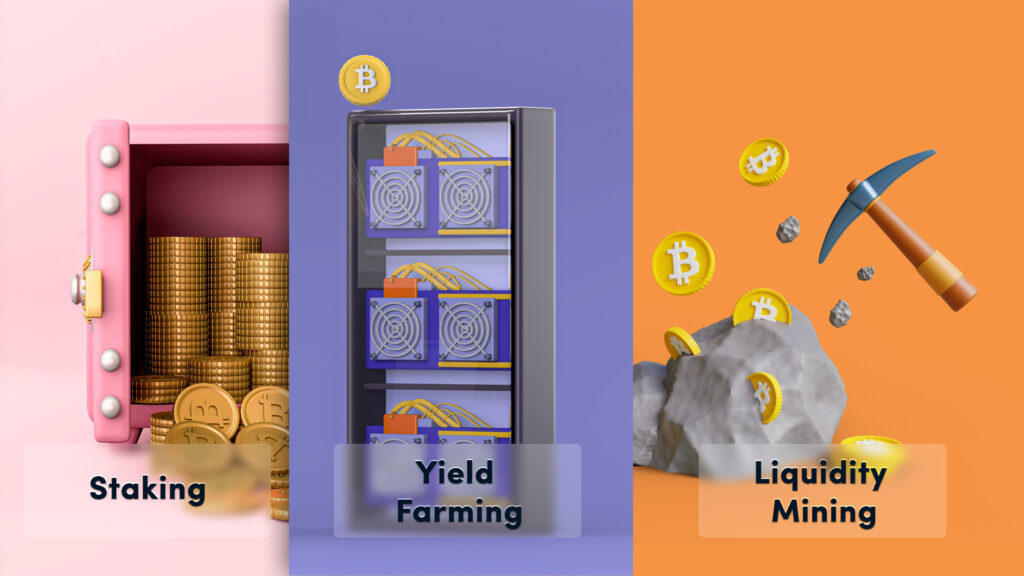 Staking - Yield Farming - Liquidity Mining