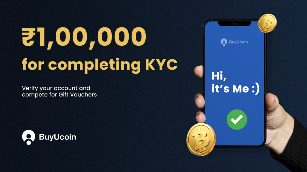 Complete the KYC & Get a Chance to Win 1 Lakh Rupees ad 1920X1080 | BuyUcoin